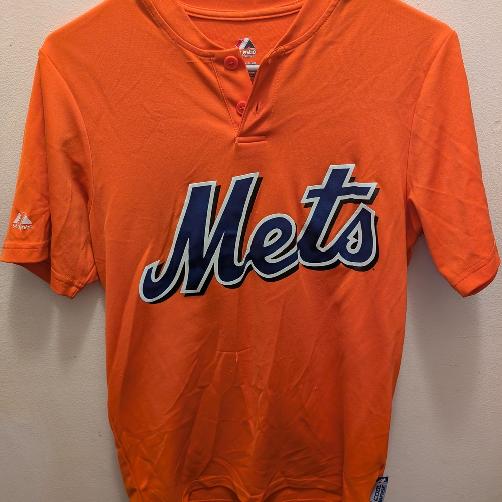 Majestic Orange Mets Men's Shirt